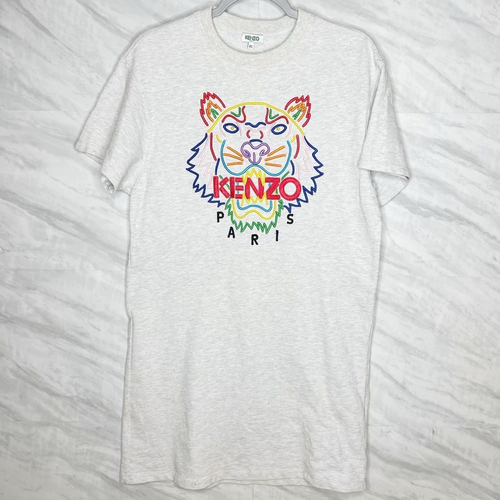 Kenzo Embroidered Sweater Dress XS